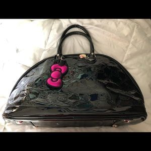 Hello Kitty Patent Leather Look Weekender or Purse